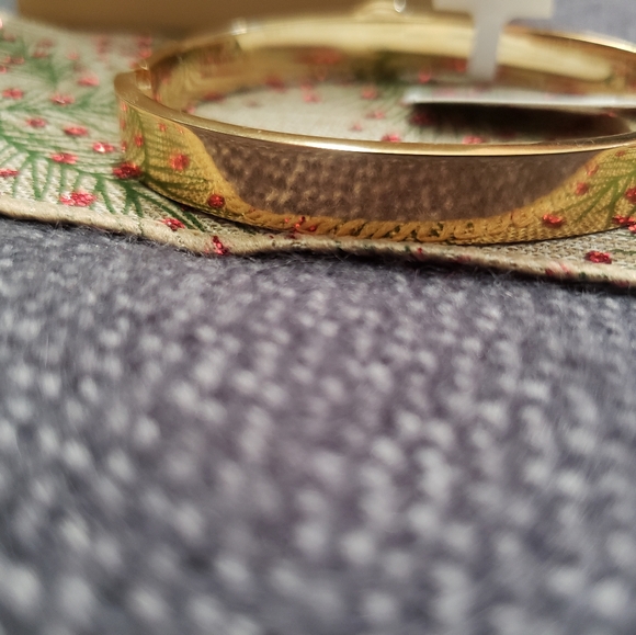 Michael Kors Stainless Steel and Enamel MK Logo Bangle Bracelet for Women - Picture 7 of 11